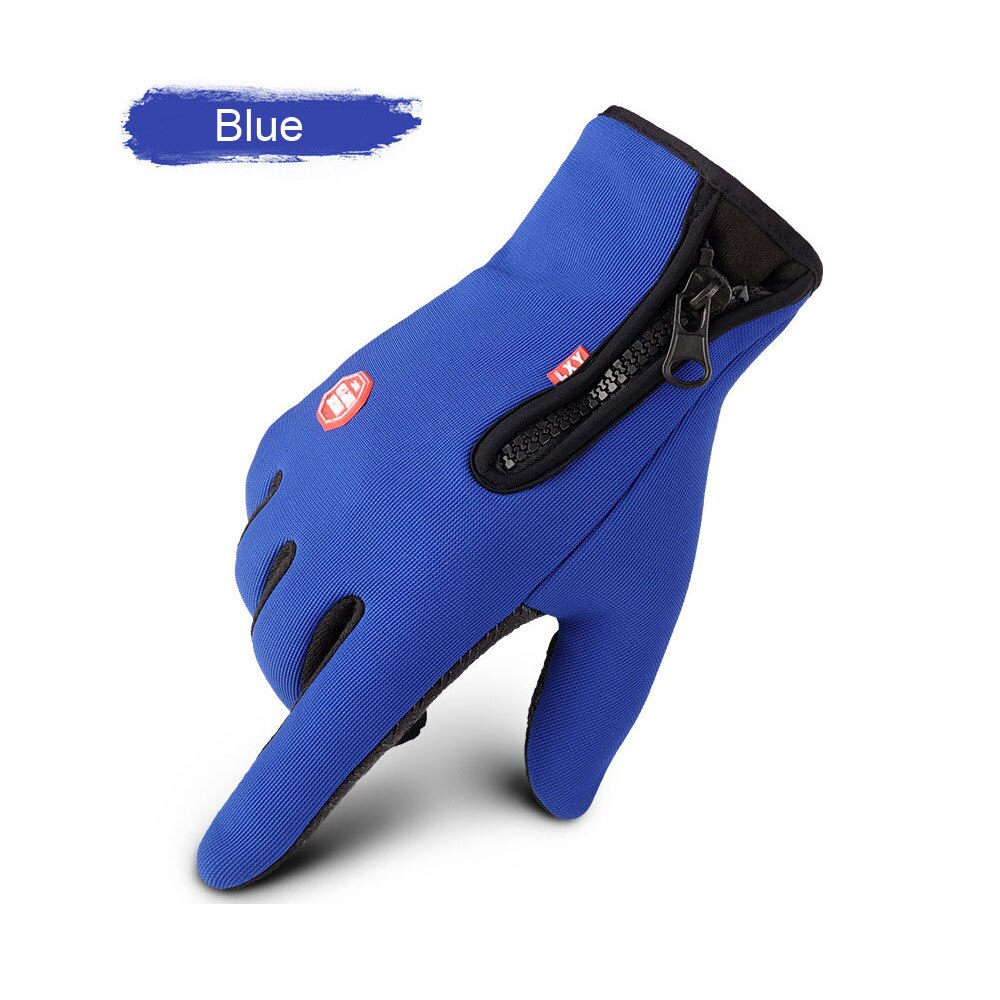 Motorfiets Handschoenen Windstopper Volledige Vinger Ski Handschoenen Warm Rijden Handschoen Outdoor Sport Auto-Styling Touch Screen Rits Handschoenen