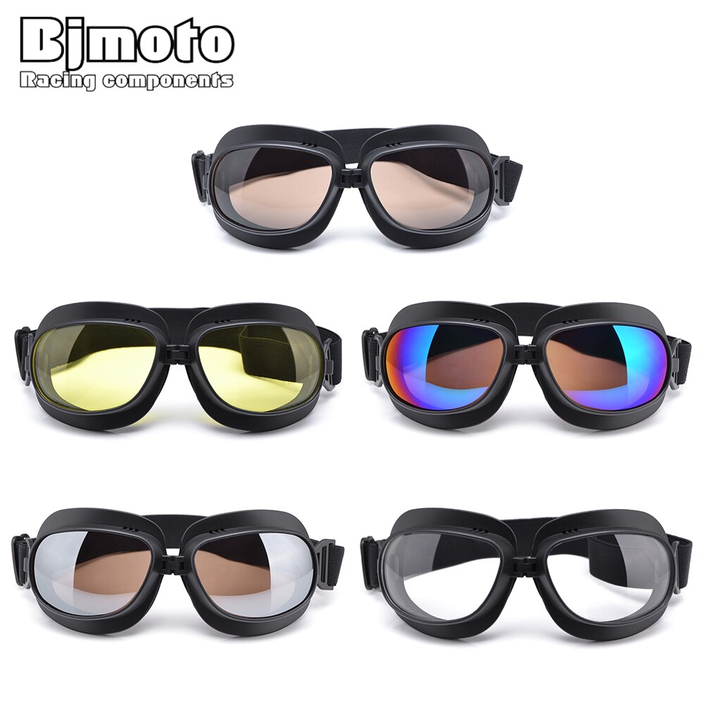 BJMOTO-gafas de sol para Motocross, lentes de protección para Moto, casco de piloto, Moto Retro, exteriores, todoterreno
