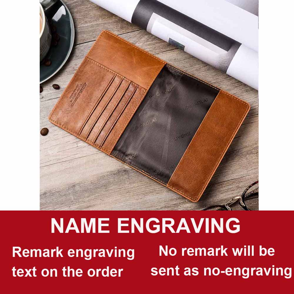 Billeteras para hombre con grabado de nombre, billetera delgada cuero de vaca 100% auténtico para tarjetas, billeteras para hombre de Vintage finas con tarjetero: brown3 engrave