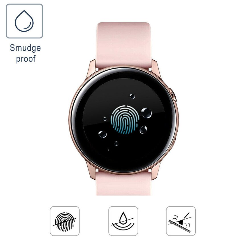 Samsung galaxy watch active 2 näytönsuoja hydrogeelikalvo tpu räjähdyssuojattu kirkas hd-suoja reunusuojus 40/41/44/45mm
