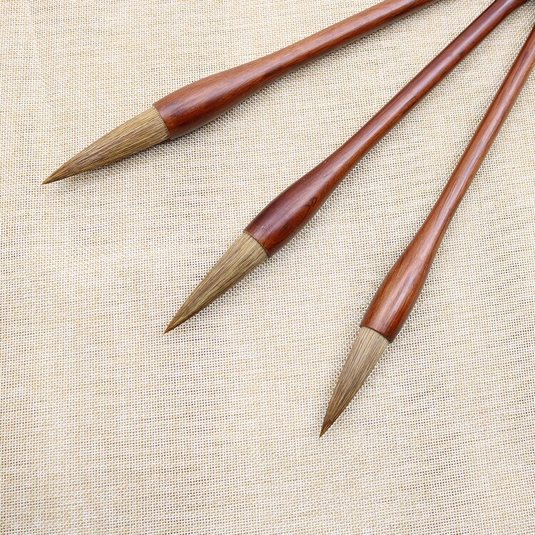 3Pcs/Set Weasel sheep Hairs Chinese Calligraphy Brushes Pen Artist Painting Writing Drawing Brush Fit For School supplies