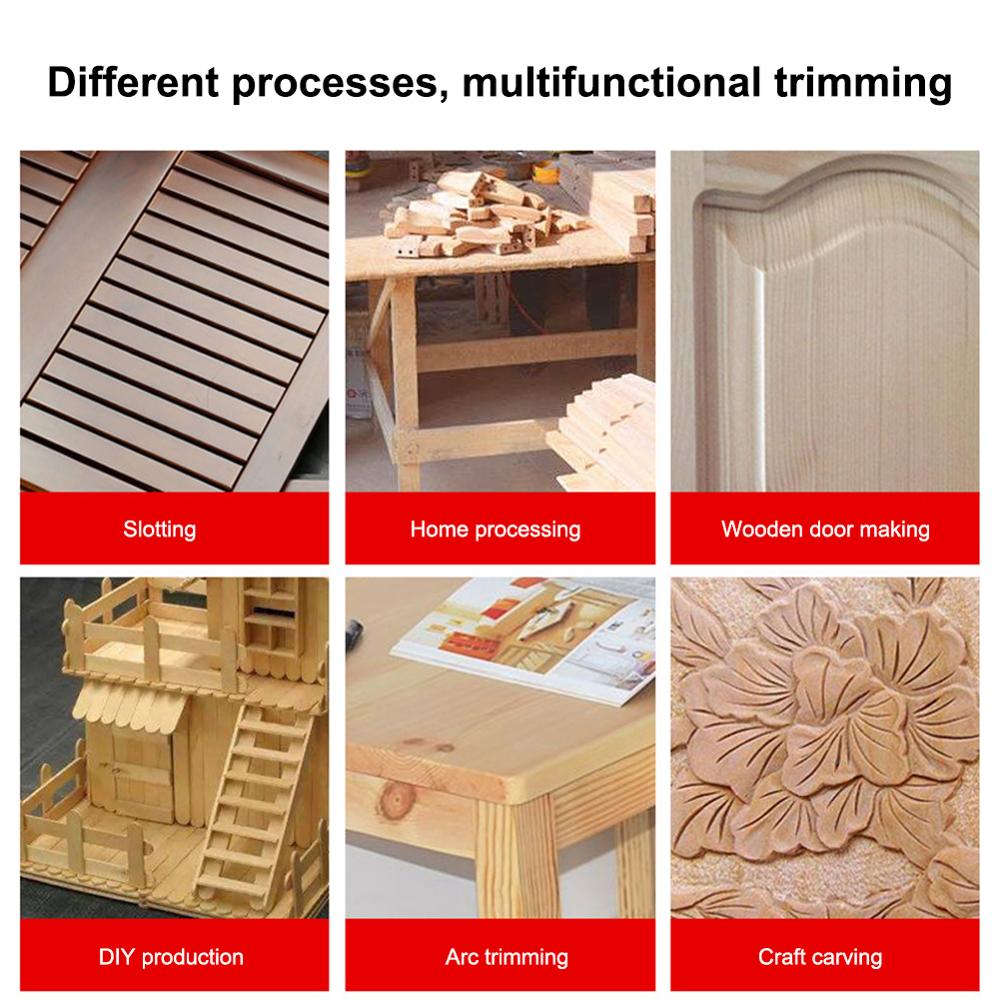 EU UK US AU Plug 800W Electric Hand Trimmer Router Wood Carving Machine Woodworking Wood Milling Slotting Machine