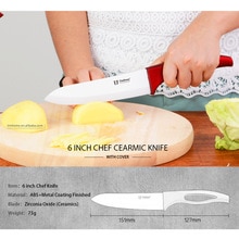 Smuk køkken keramisk kniv zirconia frugtskærekniv køkkenværktøj til grøntsager