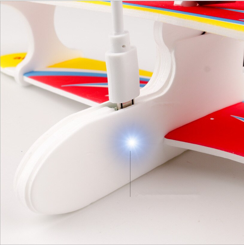 Elektrisk hånd kaste skum fly led epp skum fly usb opladning luftfart model svævefly legetøj børn udendørs legetøj