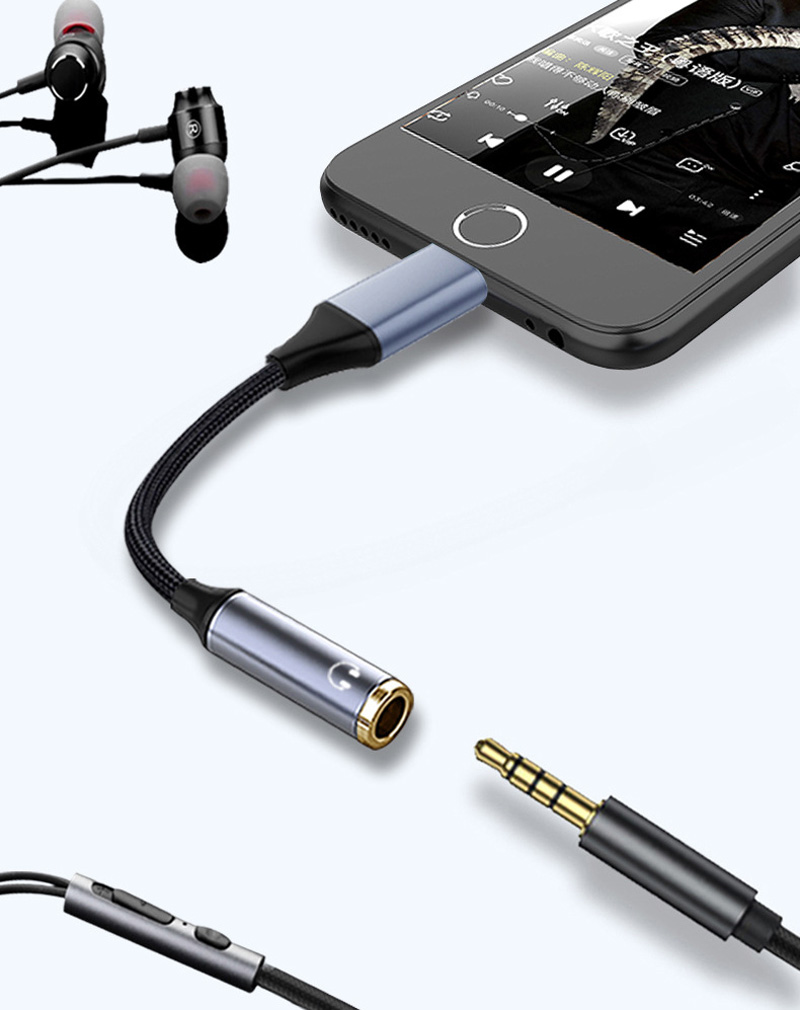 Câble Audio 0.5m/1m/2m/3m pour Lightning à Jack 3 5mm, adaptateur de câble AUX pour iPhone 12 13 14 11 Pro XS Max XR 7 8, connexion de casque