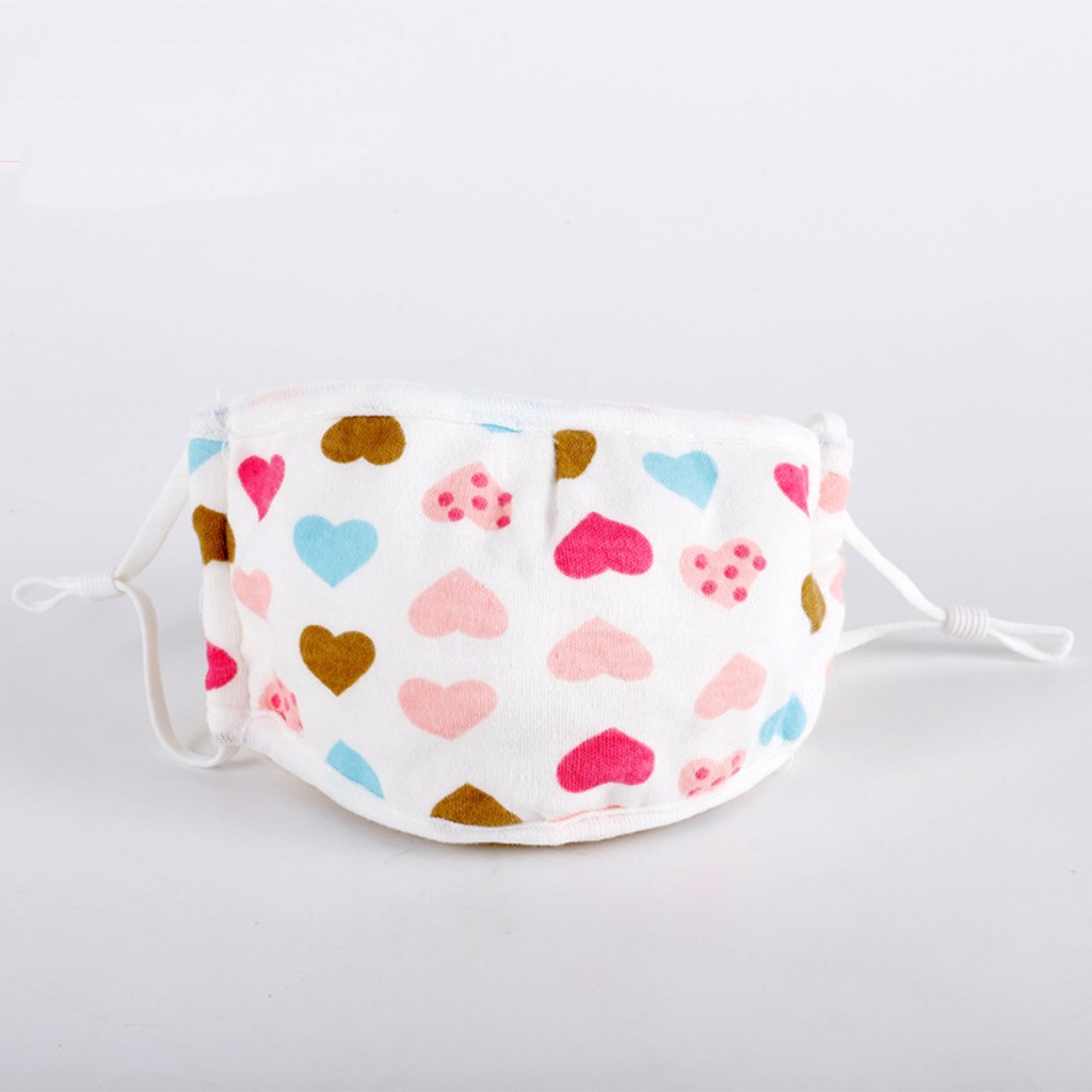 Réutilisable bouche-moufle enfants garçons fille dessin animé impression coton soins du visage combinaison réglable 5 couches filtre protéger protecteur Maschera: J