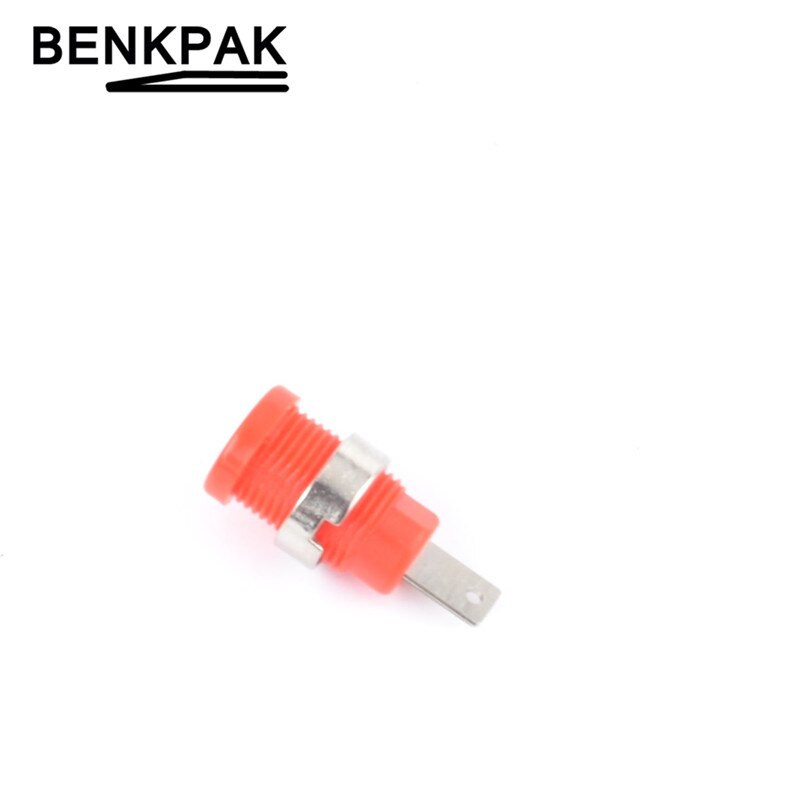 5 stk 4mm bindestolpe bananstikkontakt panelmontert testprofilkontakt: Rød 5 stk