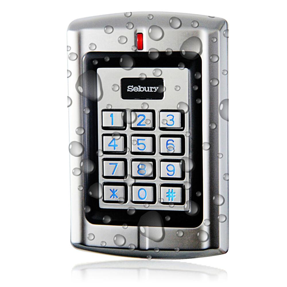 with 2000users Metal Rainproof Stand-alone Access Control Keypad outdoors for 125KHz cards