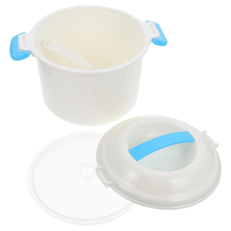 1pc Mini Microwave Rice Cooker Food Grade Plastic Rice Cooker Multifunctional Microwave Cooker 20cm /18cm