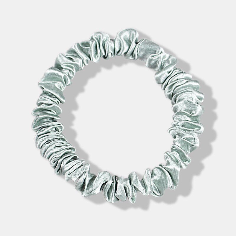 100% Echte Zijde 22 Momme Vrouwen Effen Chouchou Haarband 1Cm Brede Haarband Haaraccessoires Haarband Hoofdtooi Ladie