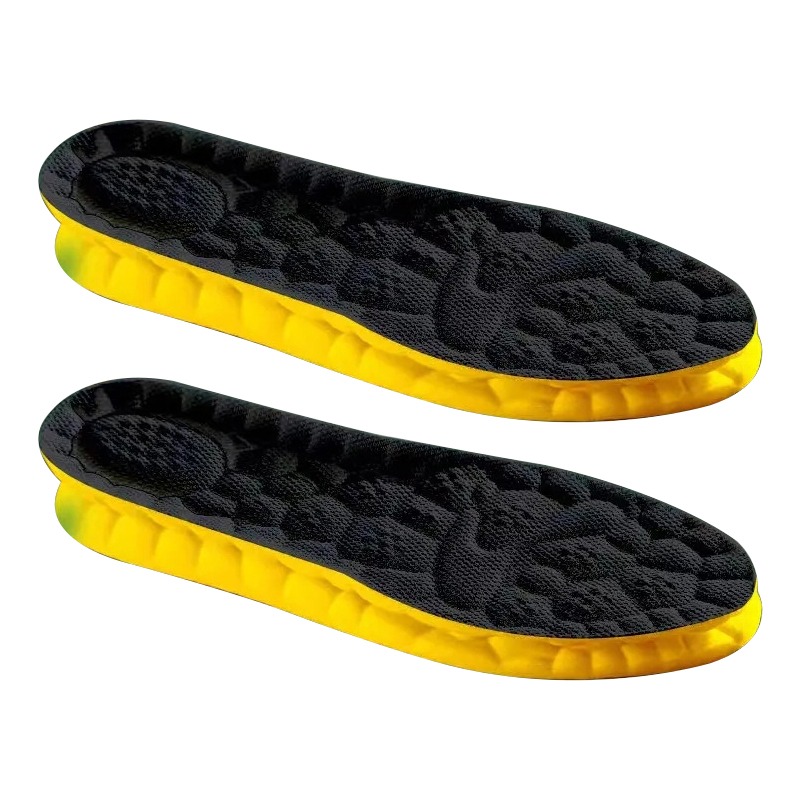 New sports insoles for shoes, men's and women's, memory foam insole, soft mesh, breathable, deodorant, running shoe pad, orthopedic insole cushion: Black / 2.5