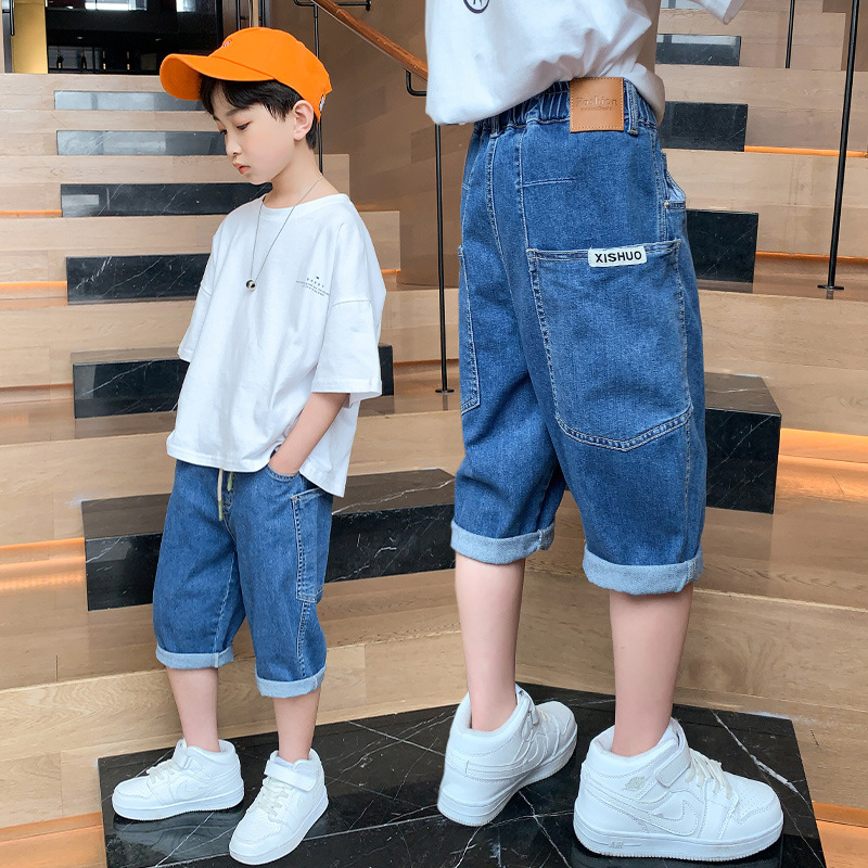 freundlicher Jungen kurze Hose Jungen Strand Hosen kurze Hose Jugendliche Sommer Denim kurze Hose lässig Böden freundlicher Kleidung Für 4-14 Jahre freundlicher Hosen