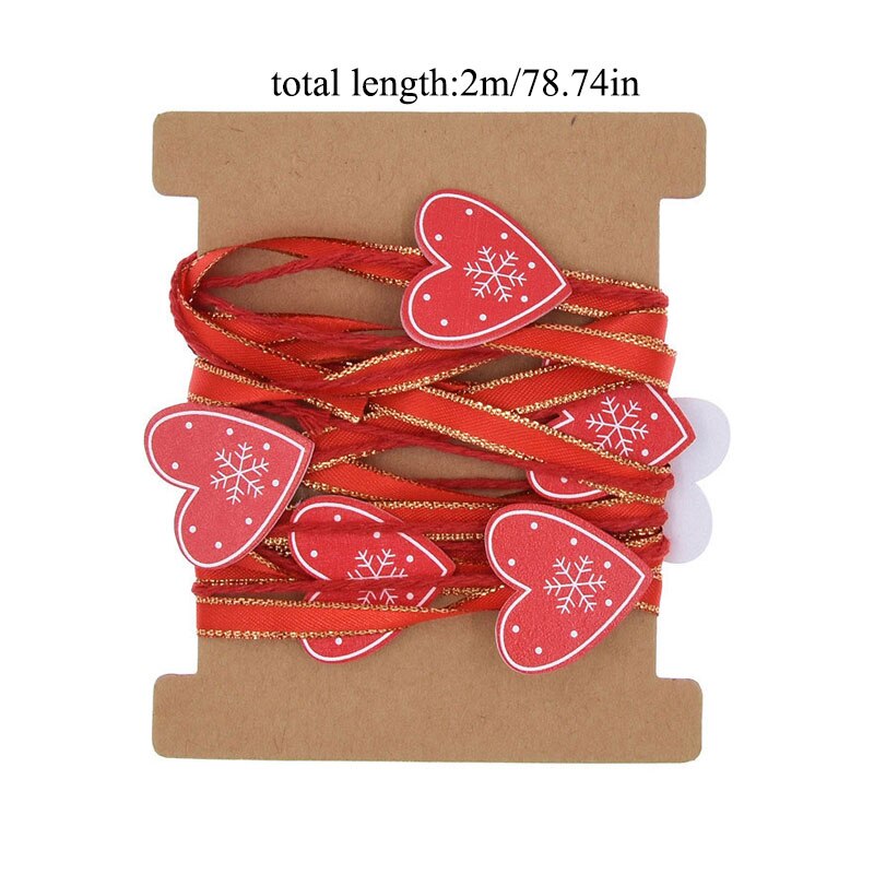 5 Meters Christmas Ribbon Decoration For Tree Bead Chain Ribbon Christmas Tree DIY Xmas Decor Home Ornaments Year