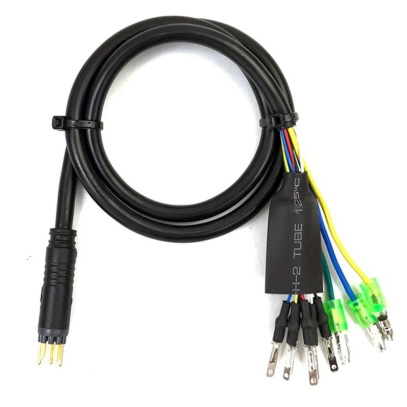 2Pcs Motor Convert Extension Cable 9 Pin Conversion Line Waterproof E-Bike Motor Extend Cable 60Cm - Female &amp; Male