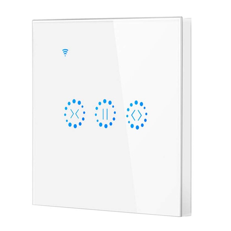 Eu-stekker, slimme wifi-elektrische drukknop voor slimme jaloezieën, gordijnschakelaar voor ewelink-app, spraakbesturing via alexa echo, google home bli
