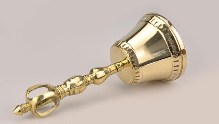 L Buddhistische religiöse glocken Multiplikator kupfer Glocke buddhismus Professionelle Musical Instrumente Hand bel