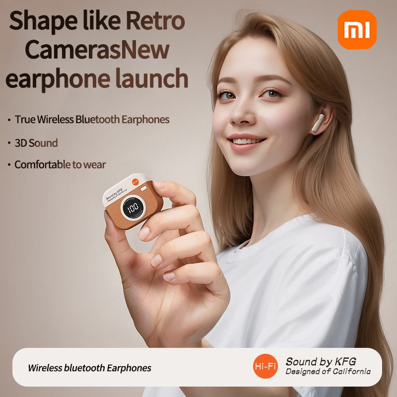 Xiaomi TWS draadloze koptelefoon met Bluetooth 5.4 36-uurs afspelen Sport-oordopjes met LED-display Koptelefoon en ingebouwde microfoon