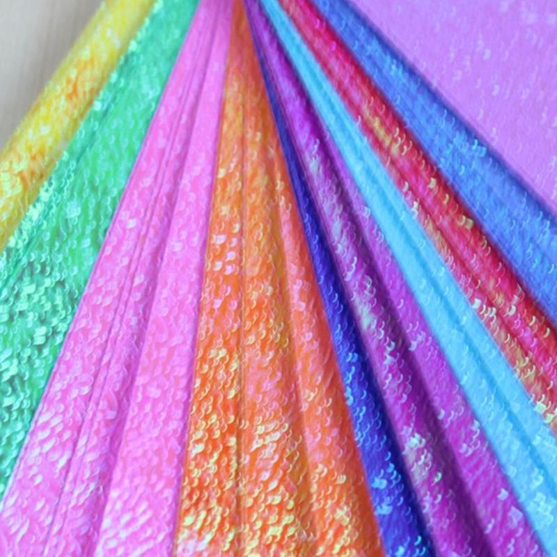 50 Stks/set Vierkante Origami Papier Glitter Origami Shining Kleur Effen Folding Craft Voor Kinderen Scrapbooking Papers T8C8