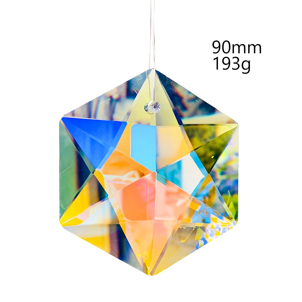 Pendentif Cristal Pour Lustre - Forme étoile Octogonale 14mm - Longueur 33cm - Neuf