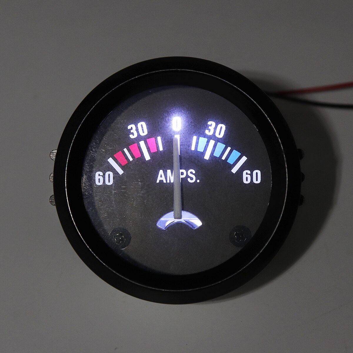 Universal 2" 52MM Car Ammeter Voltmeter 12V 60-0-60 AMP Ammeter Gauge Volt Meter for Boat Truck ATV AMP Meter Measure for Car