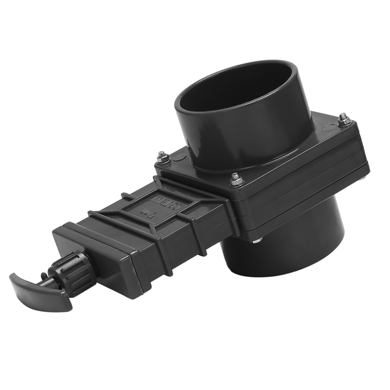 RV Knife Water Gate Valve, Durable Flow Van Sewer Hose Plastic DN65 75mm Exterior Home Accessories Caravan Drain