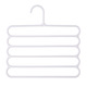 Multilayer Kleerhanger Broek Hanger Doek Rack Multi-purpose Opslag Sjaal Tie Ruimtebesparend Kleerhanger Kleerhangers: White