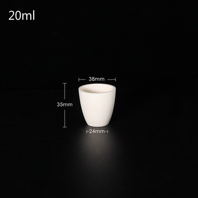 Korund degel, aluminiumoxid degel, flyktig vatten degel, båge degel . 5ml 10ml 20ml 30ml 50ml 100ml. 5 delar  / 1 paket.: 20ml