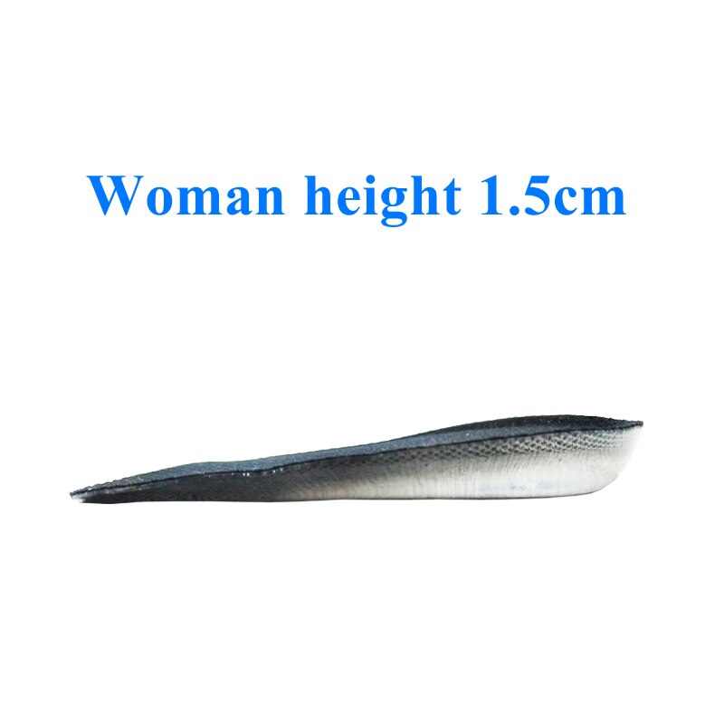 Hak Voor Schoenen Siliconen Gel Hiel Cups Pad Elektrische Hoogte Toename Inlegzolen Voor Vrouwen Mannen Lijm Liners Kussen Padding: Woman height 1.5cm