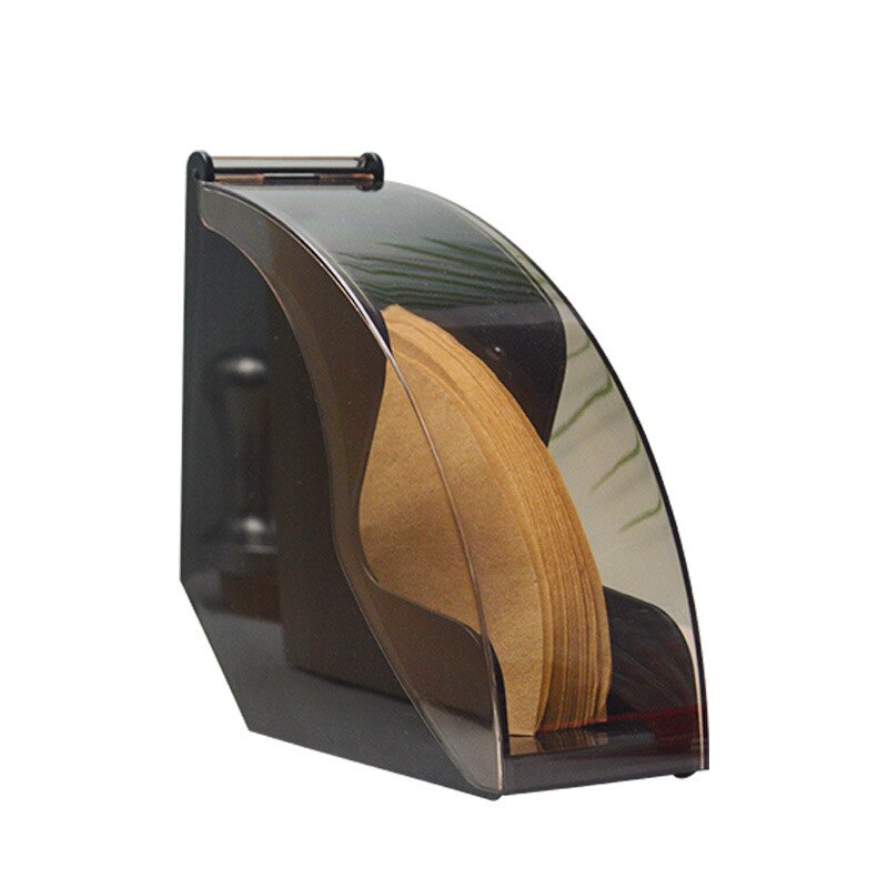 Holz Bequem Haushalts Kaffee Filter Papier Halfter Holz Kaffee Filter Papier Lagerung Container Halfter Gewebe Kasten Halfter: Schwarz A
