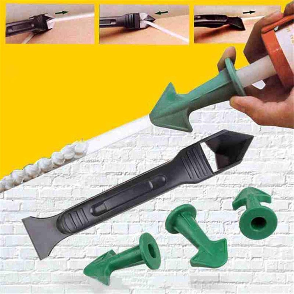 Nozzle Plus Scraper Set (3 in 1)-Caulk Caulking Finisher Nozzle Applicator Caulking Tools Nozzle Caulk Finishing Tool