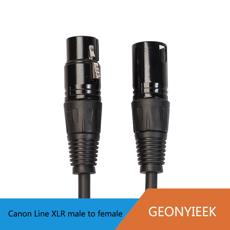 GEONYIEEK Zinc Alloy XLR Cable Male To Female Audio Signal Cable Cannon Balance XLRKaron Microphone Mixe EQ Line Aux Cable