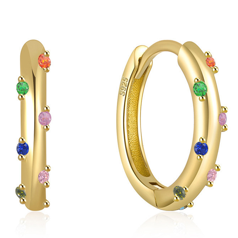 Boucles d'oreilles rondes en acier inoxydable pour femmes, couleur or, cristal, Imitation perle, métal, bijoux de fête au quotidien: Plaqué zinc noir