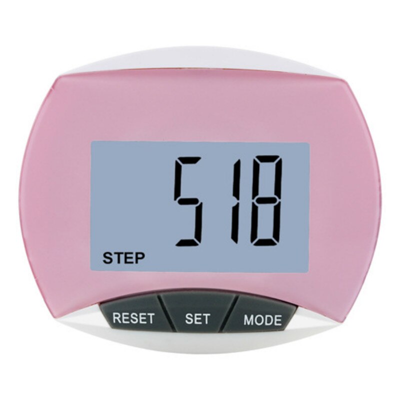 3D Pedometer Walking Pedometer 3D Pedometer Waterproof Multifunctional Sports Calorie Counting LCD Display Fitness Equipment: 1pc pink