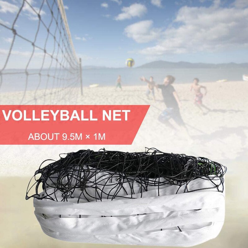 Volleyball Net Steel Wire Set Portable for Beach Outdoor Backyards Sports Training B2Cshop