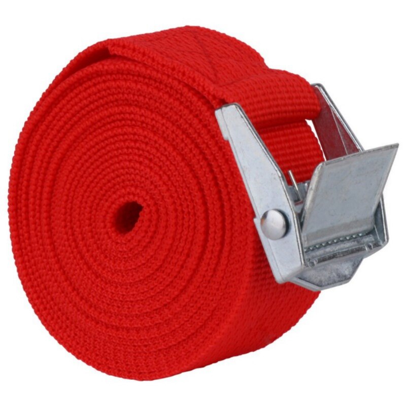 5M * 25Mm Auto Spanning Touw Tie Down Strap Sterke Ratchet Riem Bagage Tas Lading Sjorren Met metalen Gesp