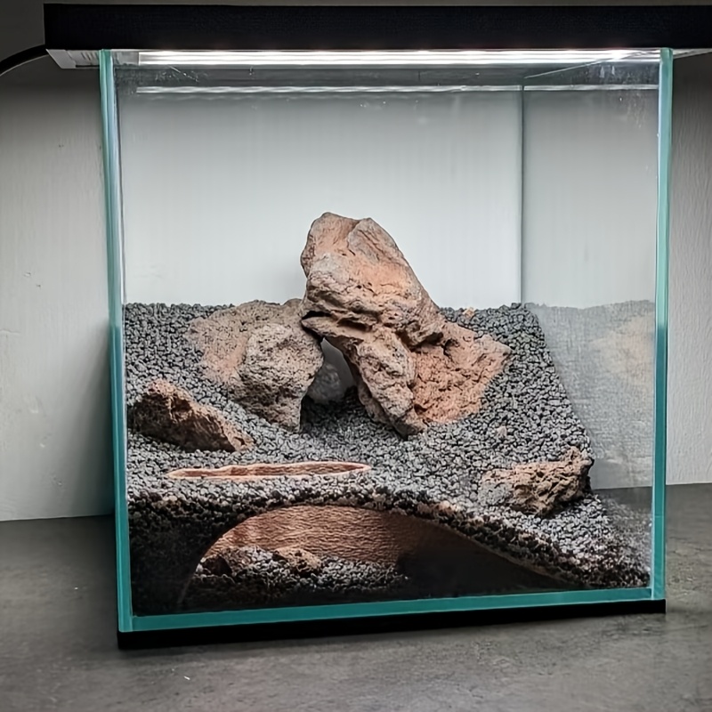 Eckhöhle zum Verbergen und Beobachtungsfenster für Fische und Garnelen Ich bin Aquarium