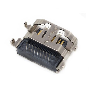 Sink plate HDMI female socket Sink plate pin HDMI socket DIP all copper Two rows of sink plate pins