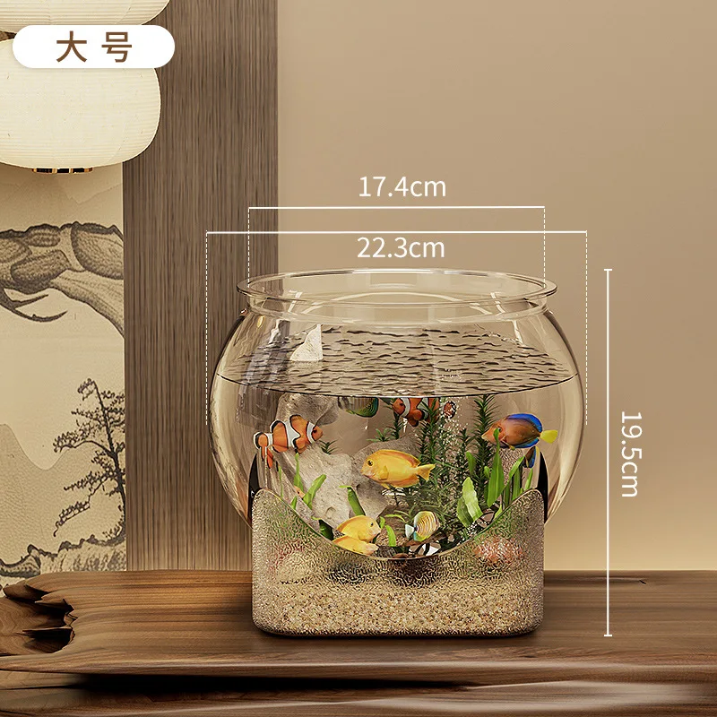 Bol à poisson en plastique robuste et Nicely Betta, petits aquariums pour petits poissons et Reptiles ornementaux, verre haute transparence, bonne vue