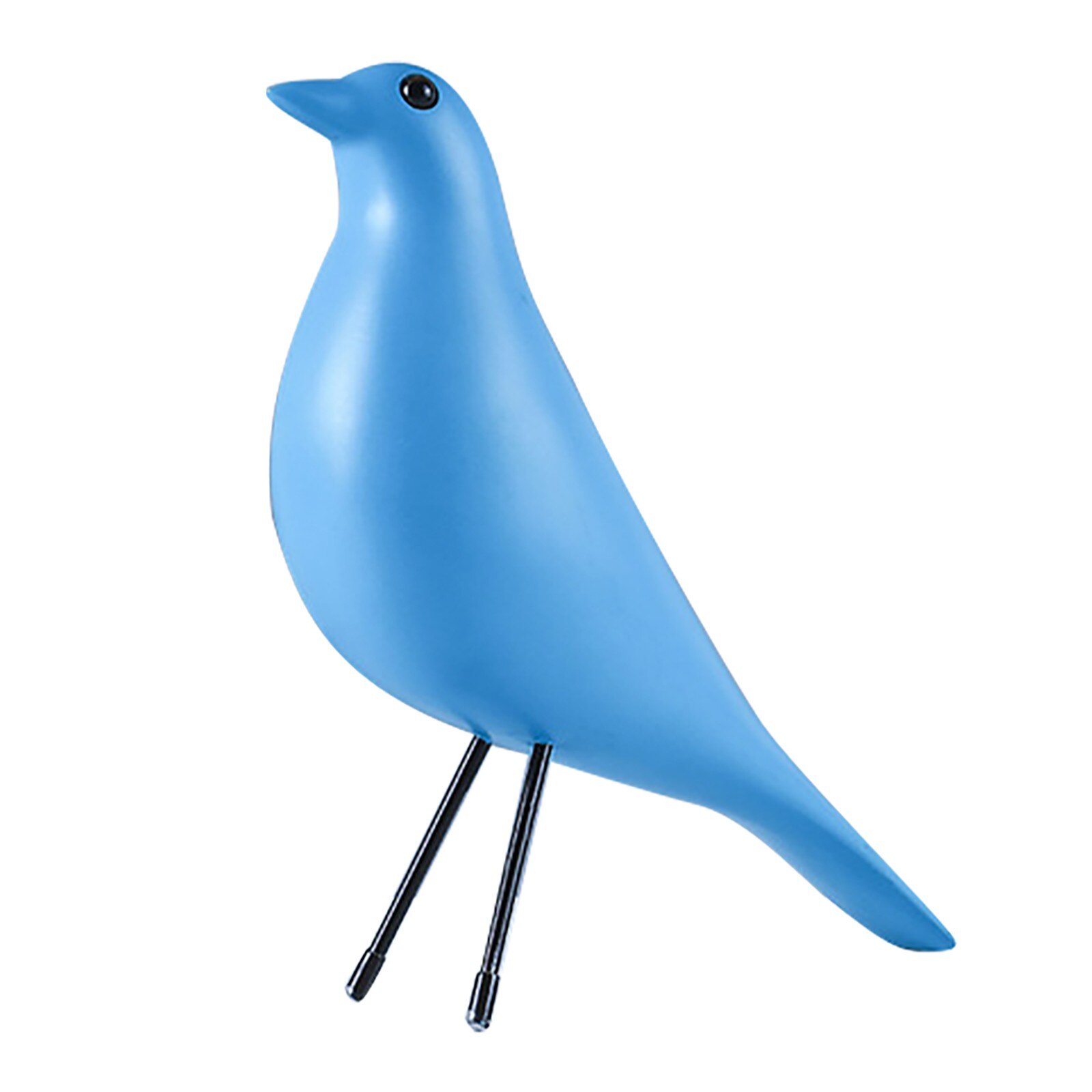 Mini Stained Vogel Glas Venster Gordijnen Acryl Muur Opknoping Vogels Decor Kamer Accessoires Scandinavische Ornamenten Decor #6: Light blue