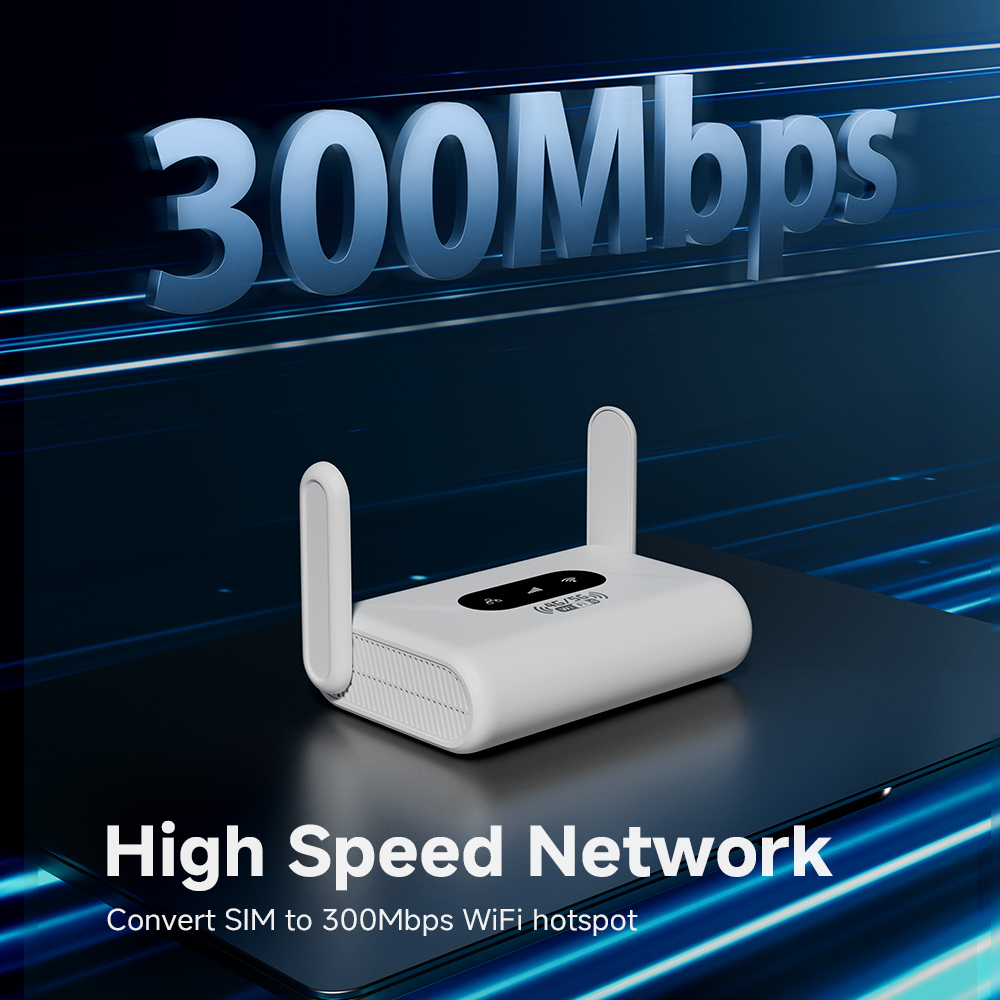 Router WiFi6 Router 4G LTE Modem 300Mbps Przenośny Router WiFi 4G Kompatybilny z Kartami SIM 5G Bez Umowy