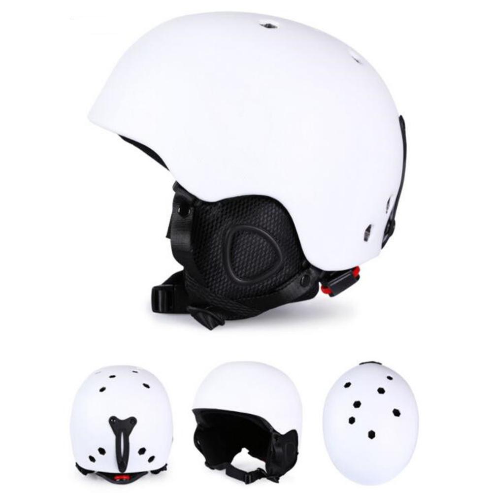 Geïntegreerde Molding Ski Helm Veiligheid Warm Snowboard Helm Ski Beschermende Gear Apparatuur voor Volwassen: Sub white / M number