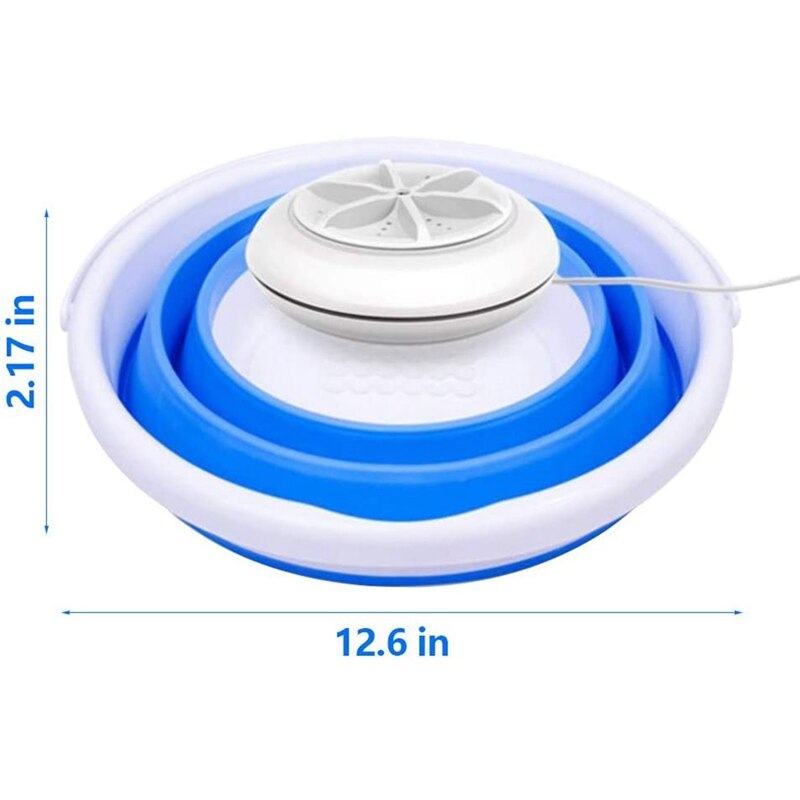 Mini Machine à Laver Portable De Voyage - Laveuse à Turbine Automatique 18W, Pour Sous-vêtements Et Vêtements Légers