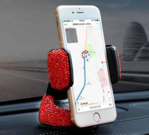 Krystall rhinestones universell bil telefonholder til iphone smarttelefon mobiltelefon auto holder stativ luftventil telefonholder: 03