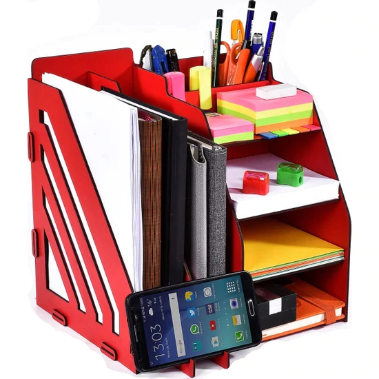 Arbeidsbord regulator skrivebord fil organisator holder tre plassbesparende kontor skole hjemmebruk sertifikat flerlags