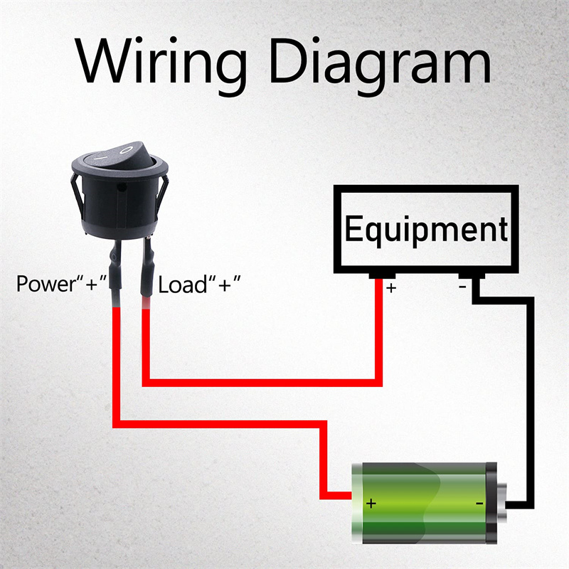 5/10Pcs Rocker Switch ON/Off SPST 2Pin Latching Toggle Switch Snap Boat Car Round Switches Pre-Wired 6A/250V 10A/125V AC