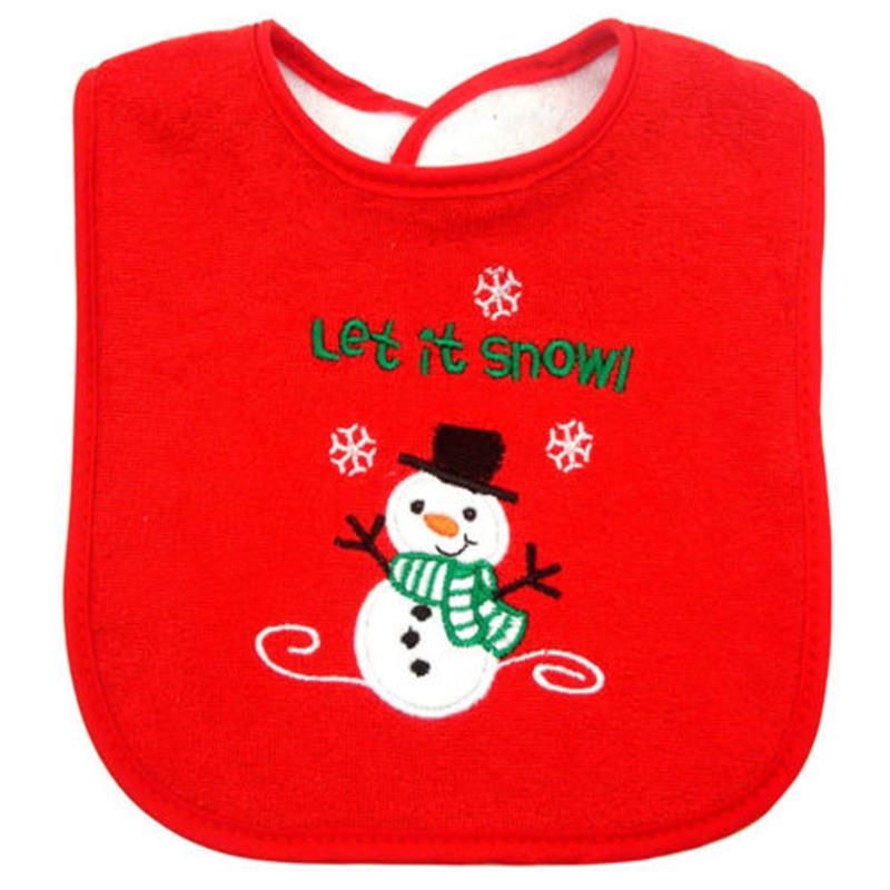 Eerste Kerst Slabbetje Speeksel handdoek Geborduurd Aandenken Kerstcadeau
