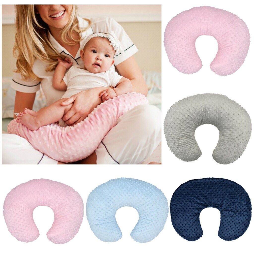 4 Colors Soft U-Shaped Sleep Neck Protection Pillow Cover Breastfeeding Cushion Cute Travel Pillows cover For Children/Adults