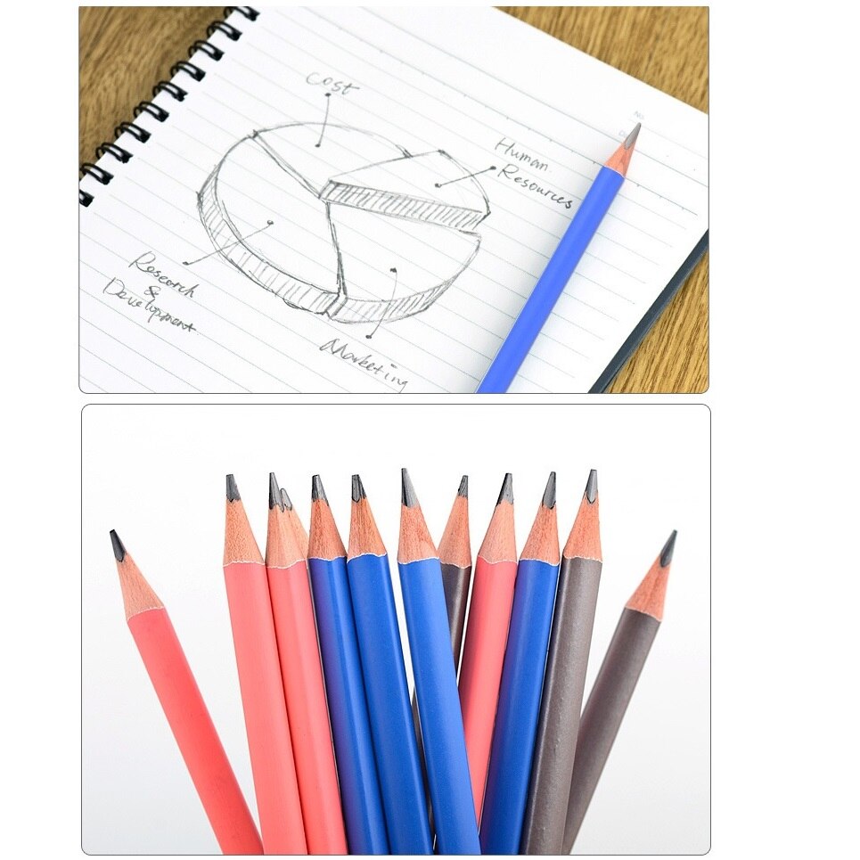 12pcs pencil for school HB 2H 2B Lead nature wood writing sketch oebcuk Stationery office school EB870