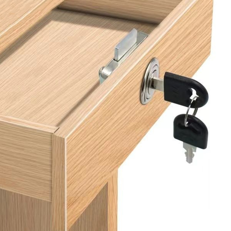 2/5 sets of anti-theft drawer locks, office desk drawer locks, household cabinet locks, universal furniture locks with key locks