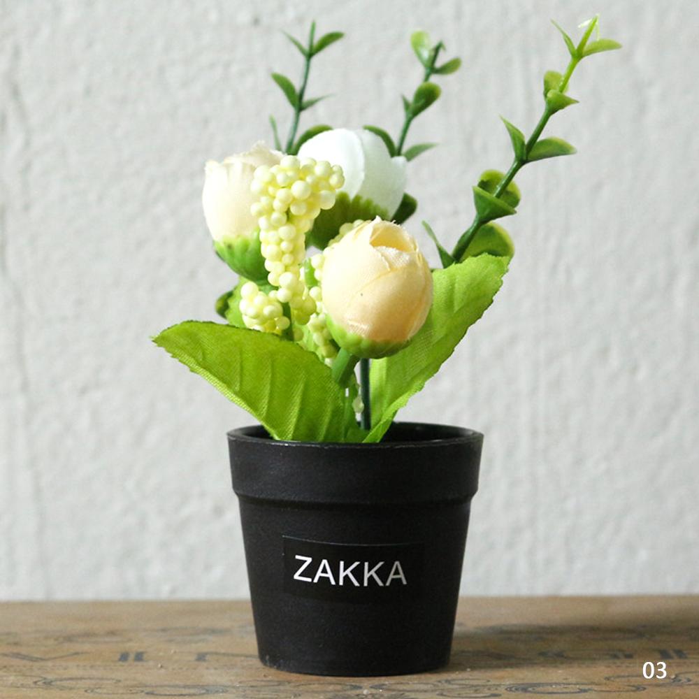 Artificial Plastic Succulents Flower Potted Plant No Pot Eco-Friendly Simulation Home Office Desktop Festive Decoration: 03